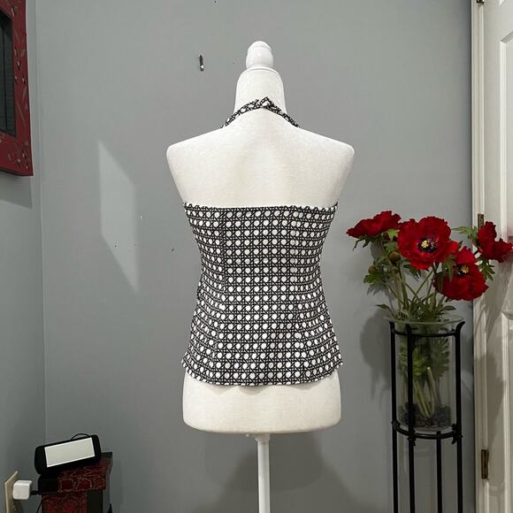 NEW Ann Taylor Silk Tailored Cowl Halter Fitted Multi-Way Blouse + Scarf 2P NWT - Picture 5 of 16